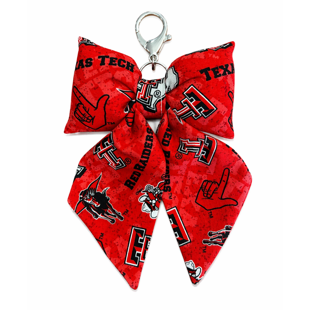 The Pemberley Market Logos Bow Purse Charm - Silver Clasp