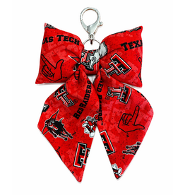 The Pemberley Market Logos Bow Purse Charm - Silver Clasp