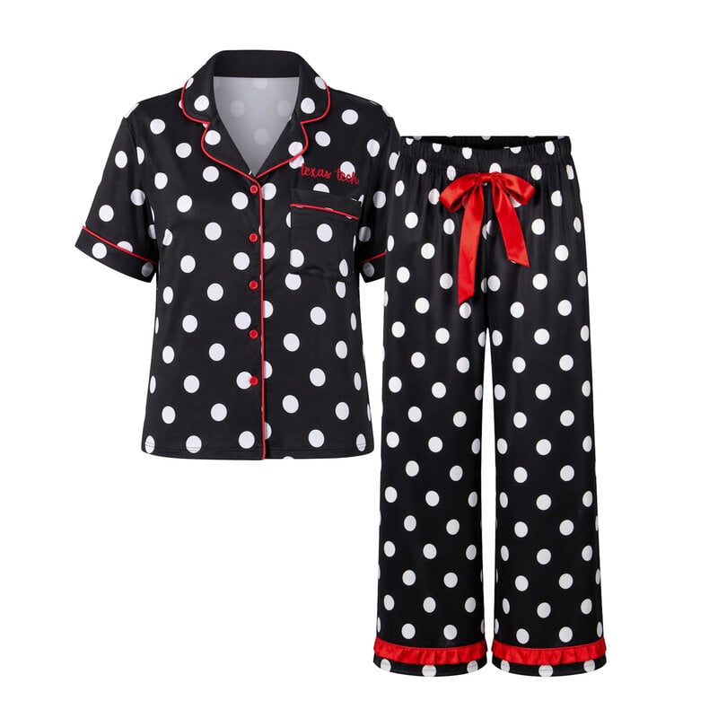 Jess Lea Polka Dot Ruffle Pajama Set