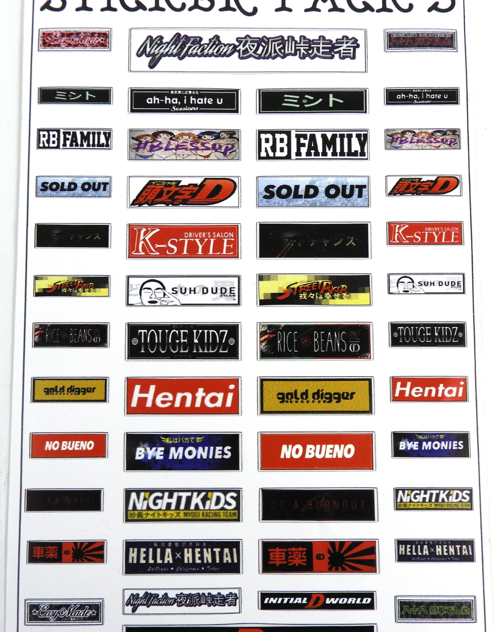 Easy Made Easy88Made Scale Sticker Pack 5 ESM88STK5 Scale Speed