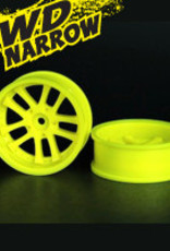 Speedline SL289L7 - LX 10-Spokes Narrow RWD wheels (2) offset-9 52x20mm Fluorescent Yellow - Speedline