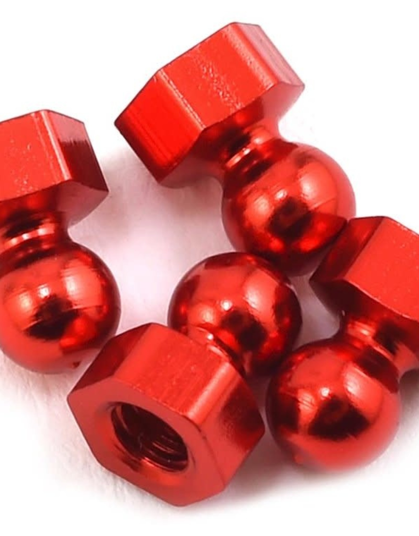 CRC CRC Damper Tube Hex Ball Studs (Red) (4)