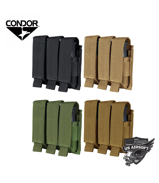 Condor Triple Pistol Mag Pouch (MA52)
