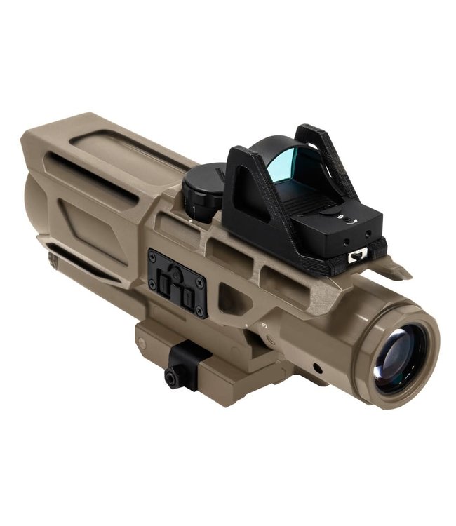 VISM - Gen3 USS 3-9X40 Scope w/Red Dot/P4 Sniper for Airsoft Gun -Tan