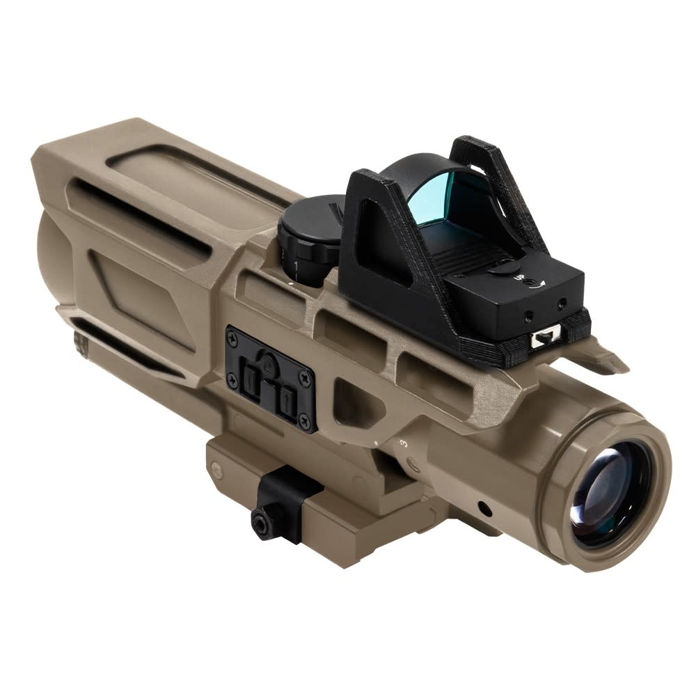 VISM - Gen3 USS 3-9X40 Scope w/Red Dot/P4 Sniper for Airsoft Gun -Tan ...