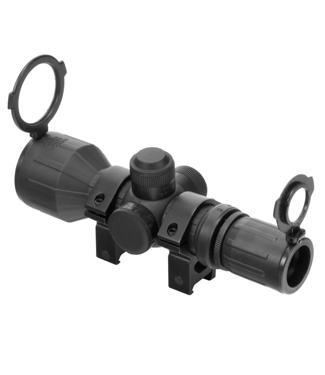 NcSTAR - Compact Rubber Armored Scope - 3-9X42 - Red/Green Illumination for Airsoft Gun