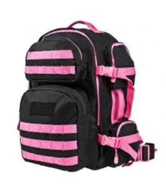 NcStar VISM - Tactical Backpack - Black w/Pink Trim