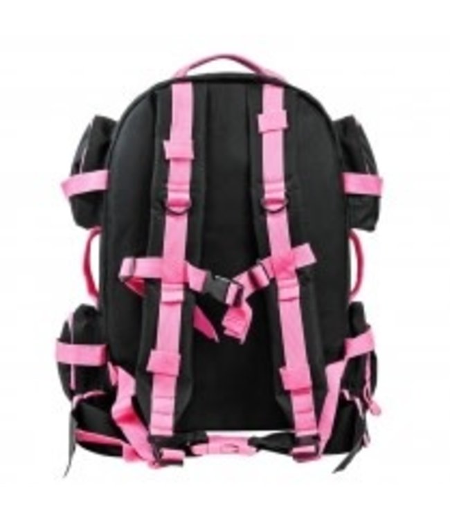 VISM - Tactical Backpack - Black w/Pink Trim