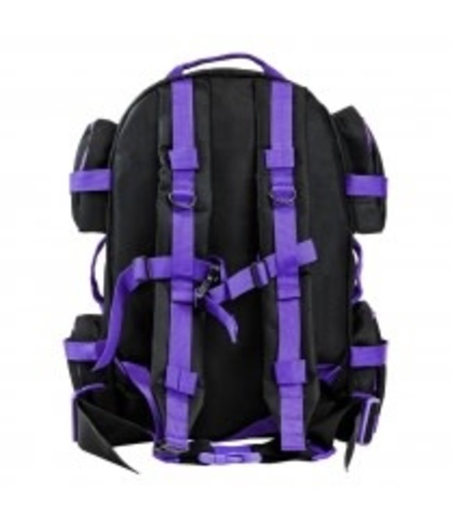VISM - Tactical Backpack - Black w/Purple Trim
