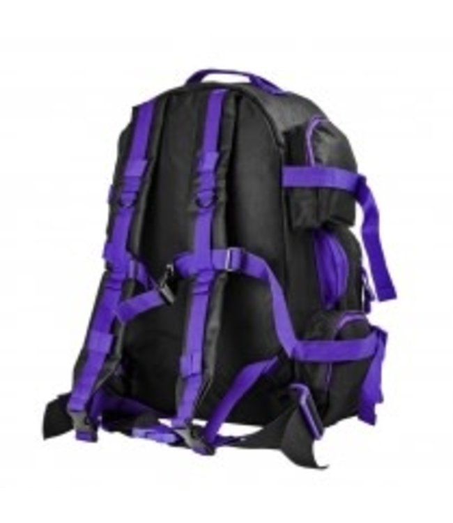 VISM - Tactical Backpack - Black w/Purple Trim