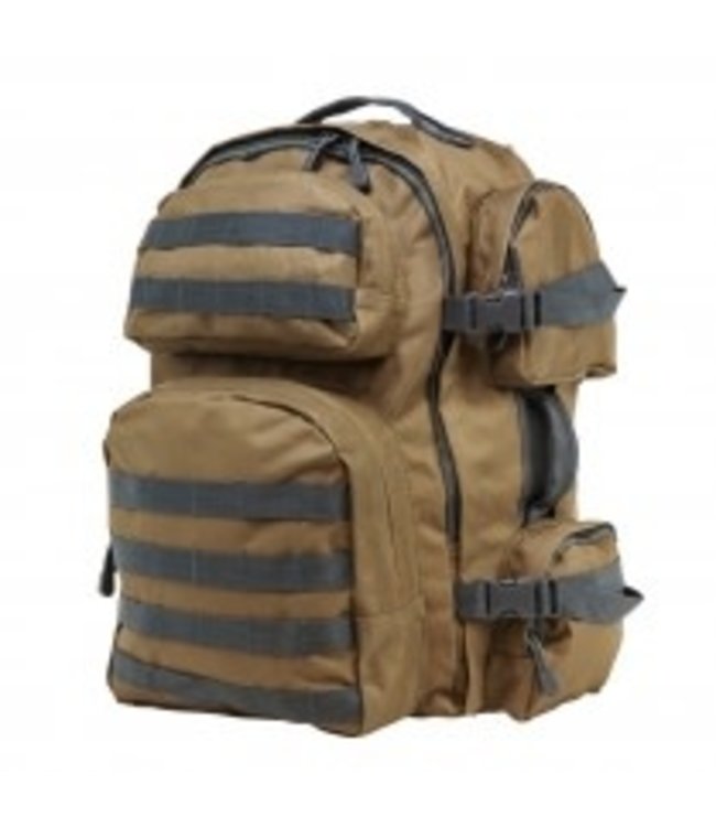 VISM - Tactical Backpack - Tan w/Urban Gray Trim