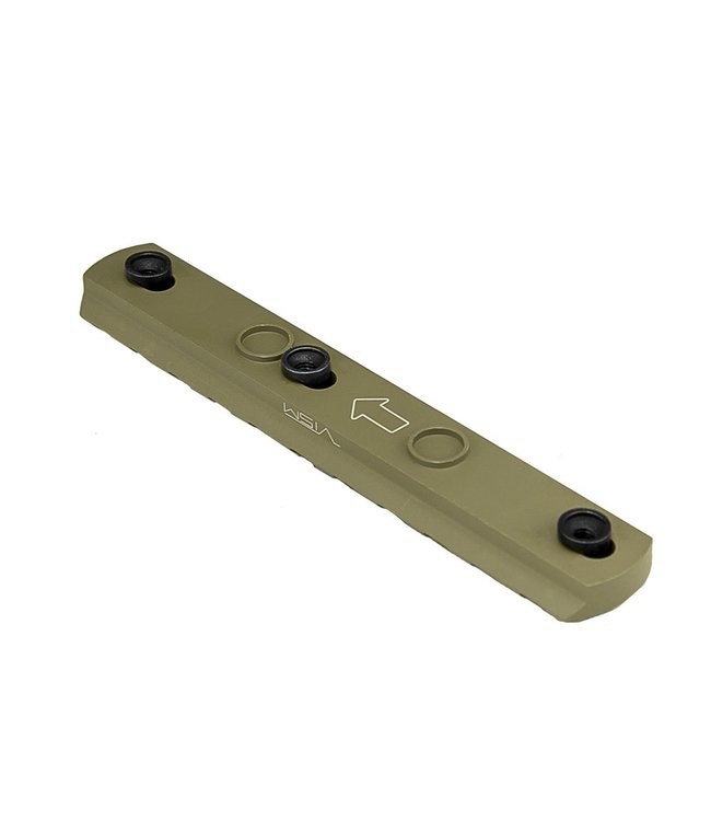 VISM - Keymod Picatinny Rail - 6 KM Slots for Airsoft Gun - Tan