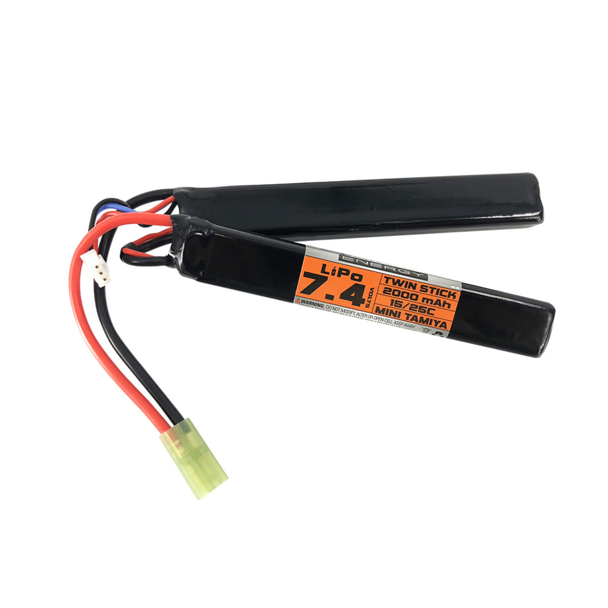 Valken Airsoft Battery - LiPo 7.4V 2000mAh 15/25c Twin Stick Style for  Airsoft Gun - US Airsoft, Inc.