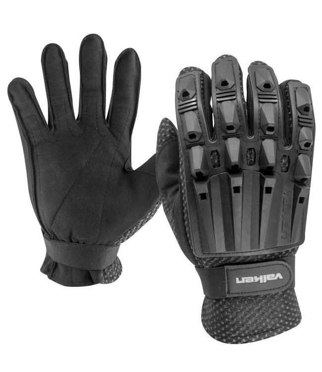 Alpha Full Finger Gloves for Airsoft - Black - Medium