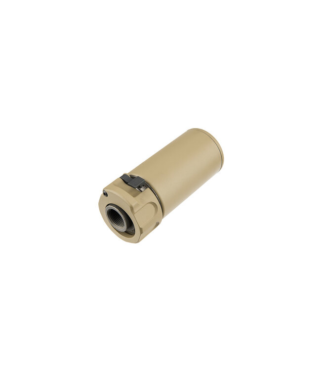 ATLAS CUSTOM WORKS FULL METAL SOCOM QD BARREL EXTENSION W/ FLASH HIDER [MINI] (TAN)