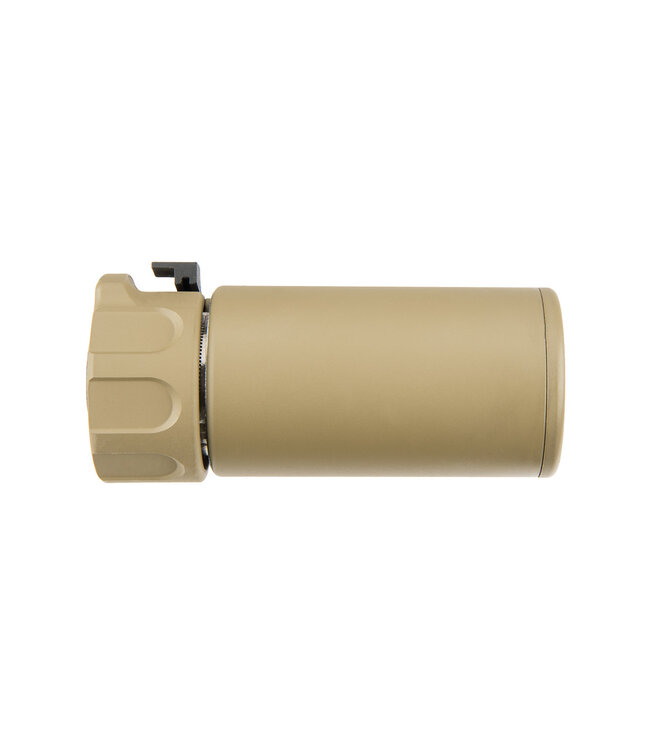 ATLAS CUSTOM WORKS FULL METAL SOCOM QD BARREL EXTENSION W/ FLASH HIDER [MINI] (TAN)