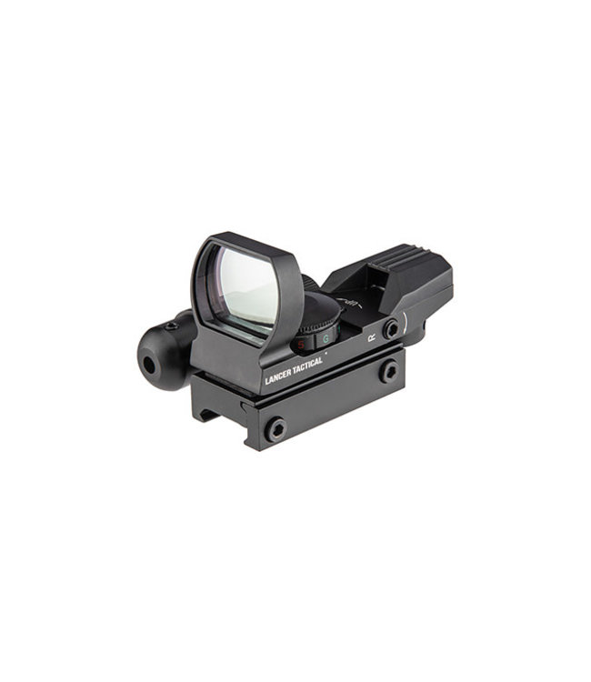 Lancer Tactical 4-Reticle Red/Green Dot Reflect Sight w/ Laser (Black)