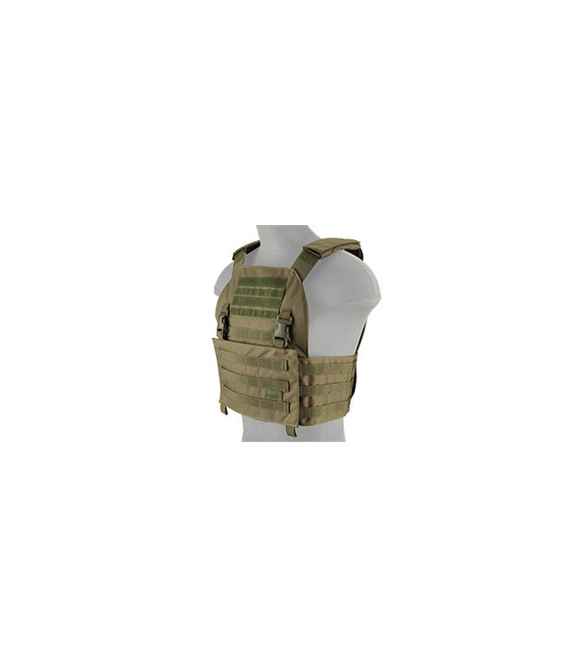 LANCER TACTICAL BUCKLE UP VERSION AIRSOFT PLATE CARRIER (OD GREEN)