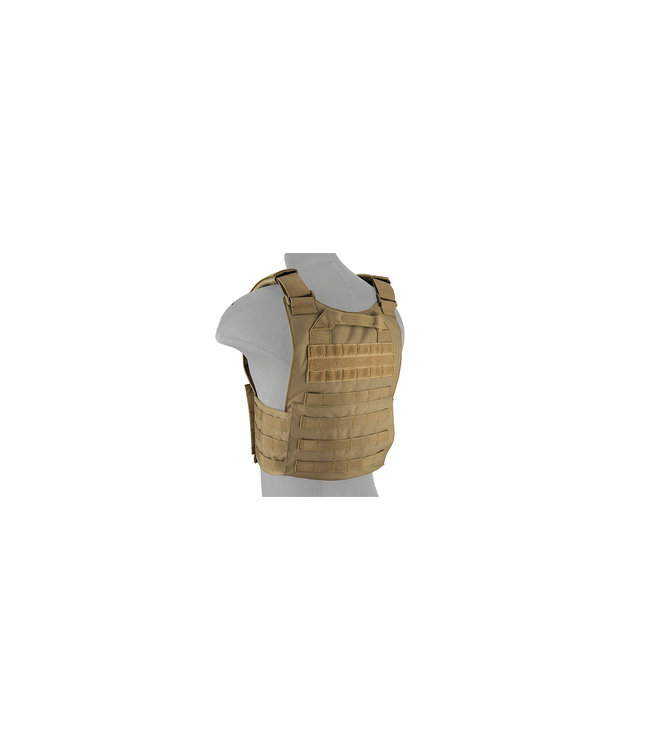 LANCER TACTICAL BUCKLE UP VERSION AIRSOFT PLATE CARRIER (TAN)