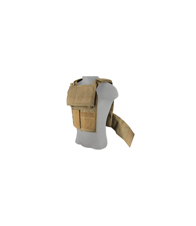 LANCER TACTICAL BUCKLE UP VERSION AIRSOFT PLATE CARRIER (TAN)