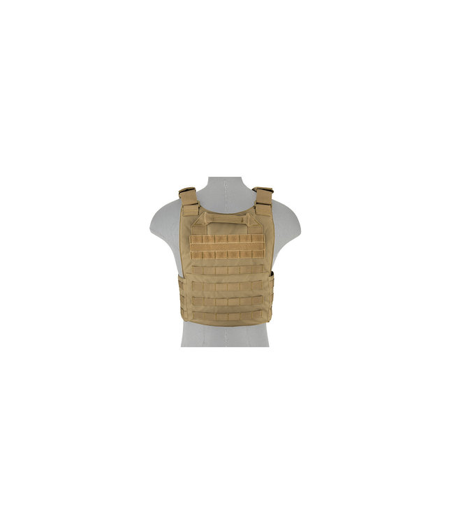 LANCER TACTICAL BUCKLE UP VERSION AIRSOFT PLATE CARRIER (TAN)