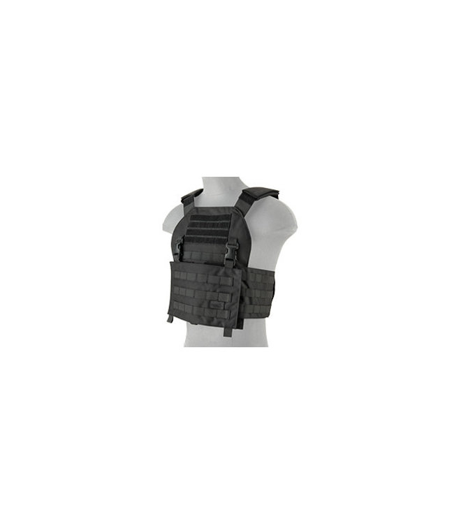 LANCER TACTICAL BUCKLE UP VERSION AIRSOFT TACTICAL VEST (BLACK)