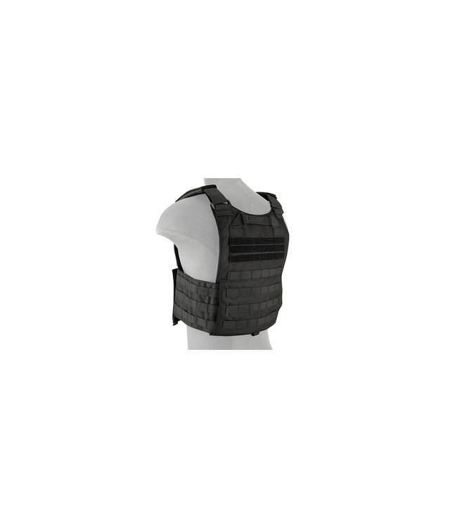 LANCER TACTICAL BUCKLE UP VERSION AIRSOFT TACTICAL VEST (BLACK)