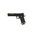 WE-Tech WE-Tech Hi-Capa 6" Full Auto IREX Competition GBB Airsoft Pistol (Color: Black / Gold Barrel / with Markings)
