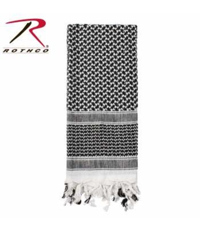 Rothco Shemagh Tactical Scarf (8537) Black/ White
