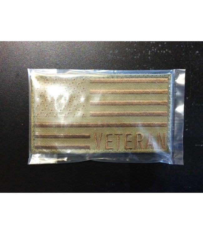 Rothco Velcro Backed Flag Patch (Cloth Style/ Veteran/ FDE)