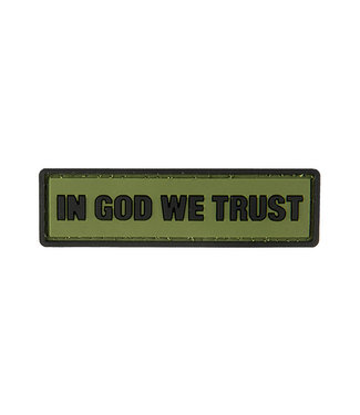 G-Force G-Force "In God We Trust" PVC Morale Patch OD Green