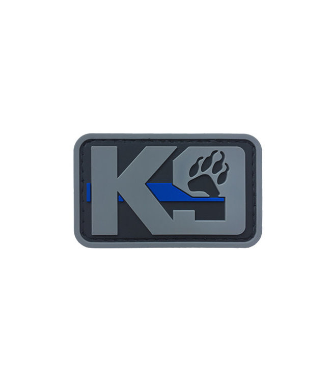 G-Force K9 Dog Paw PVC Morale Patch (Gray)