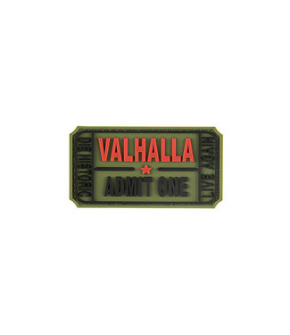 G-Force G-Force Valhalla Admit One PVC Morale Patch OD Green