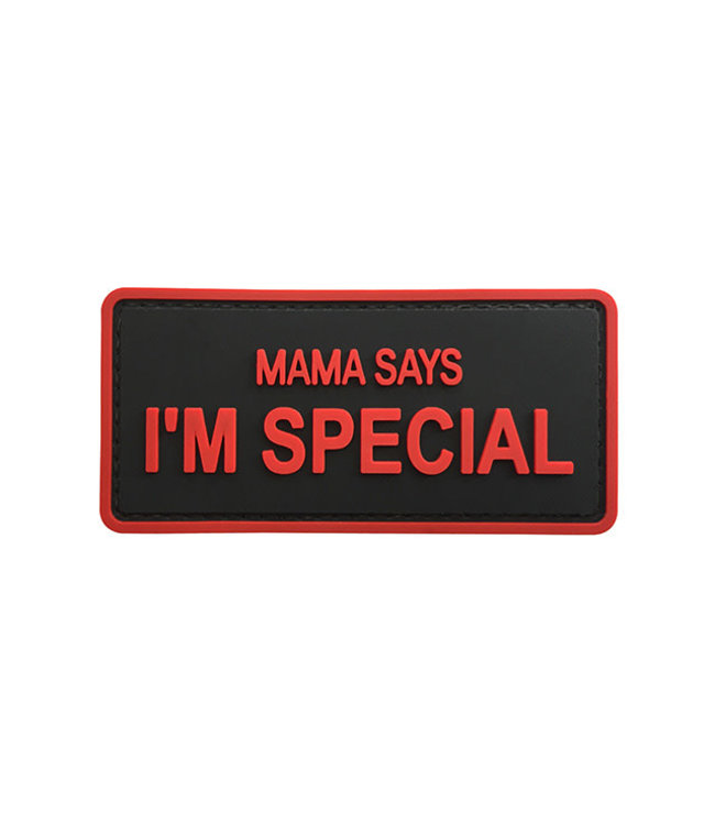 G-Force "Mama Says I'm Special" PVC Morale Patch (BLACK / RED)