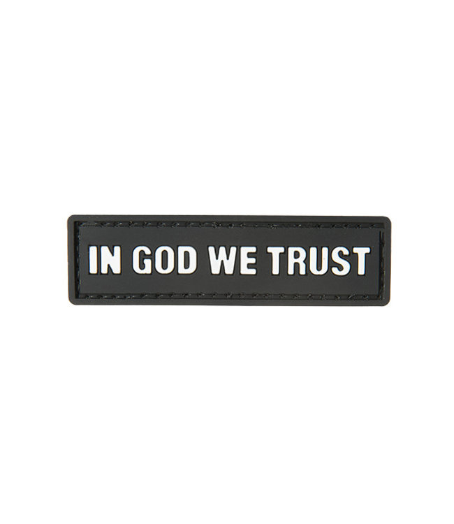 G-Force In God We Trust PVC Morale Patch Black