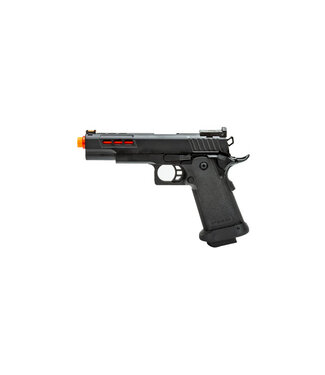 Golden Eagle Golden Eagle 3342 OTS .45 Hi-Capa Gas Blowback Pistol w Ported Slide (Color: Black / Red Barrel)