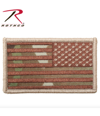 ROTHCO Rothco Velcro Backed Flag Patch (Cloth Style/ Multicam Reversed)