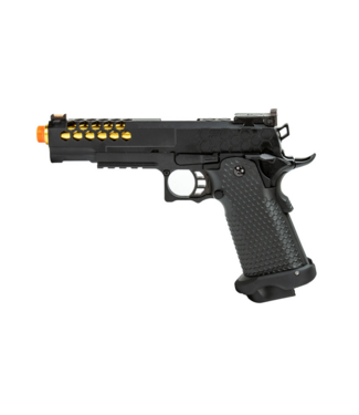 Golden Eagle Golden Eagle 3339 OTS .45 Hi-Capa Gas Blowback Pistol w/ Hive Vented Slide (Color Black / Gold Barrel)