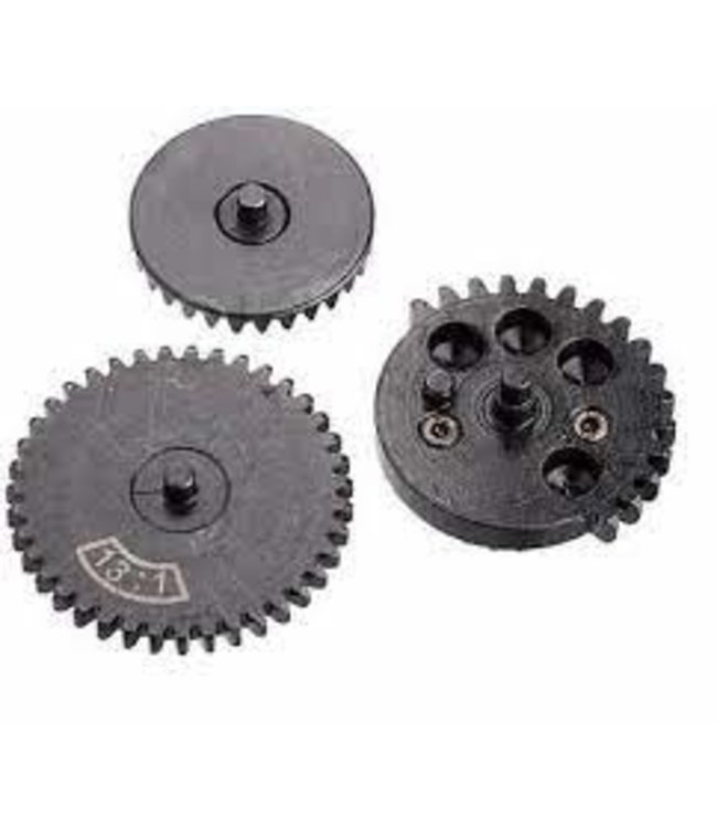 Rocket Airsoft CNC Steel Gear Set for Tokyo Marui Spec Airsoft AEG Gearboxes (Type: 13:1 High Speed)