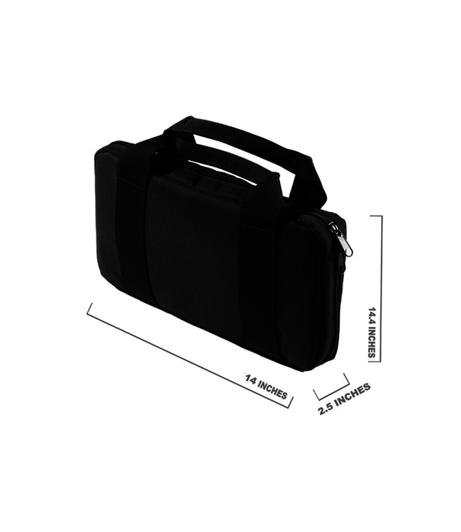 WOSPORT 13.8 Inch Laser Molle Gun Bag (Color: Black)