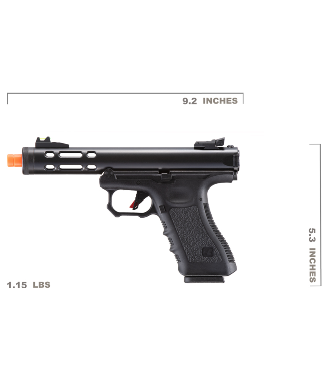 WE-Tech Galaxy G-Series Gas Blowback Airsoft Pistol (Color: Black)