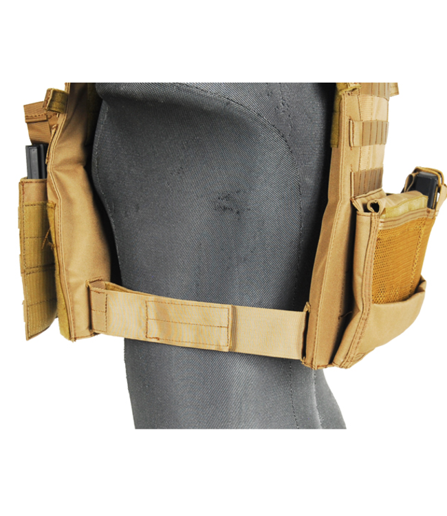 Lancer Tactical CA-311T2N 1000D Nylon Airsoft Molle Plater Carrier (Tan)