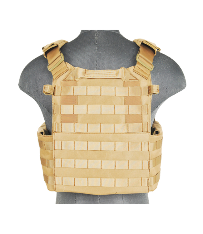 Lancer Tactical CA-311T2N 1000D Nylon Airsoft Molle Plater Carrier (Tan)
