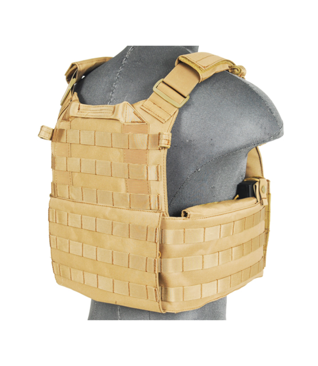 Lancer Tactical CA-311T2N 1000D Nylon Airsoft Molle Plater Carrier (Tan)