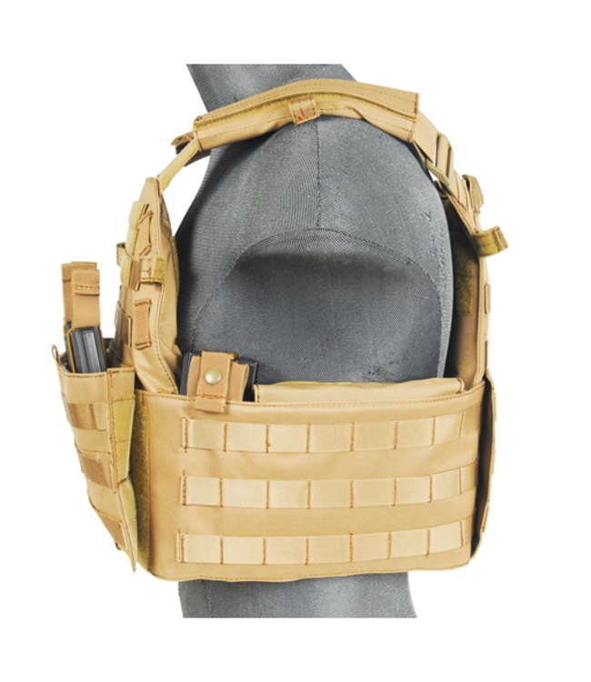Lancer Tactical CA-311T2N 1000D Nylon Airsoft Molle Plater Carrier (Tan)