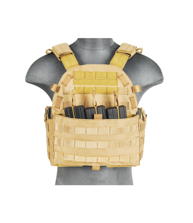 Lancer Tactical CA-311T2N 1000D Nylon Airsoft Molle Plater Carrier (Tan)