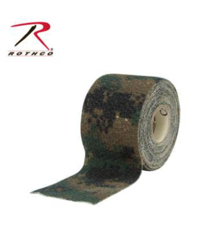 Rothco MCNett Camo Form Self Cling Camo Wrap (Woodland Digital)