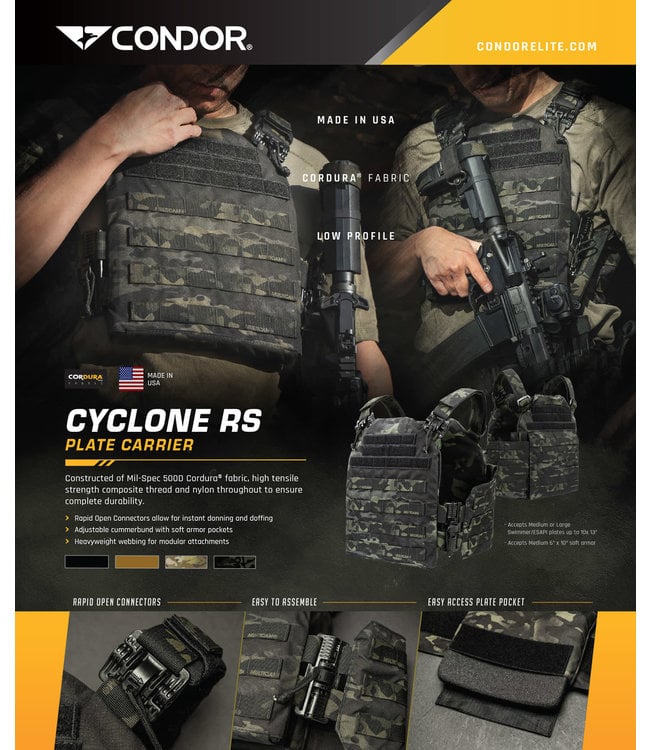 Cyclone RS Plate Carrier (Multicam Black)