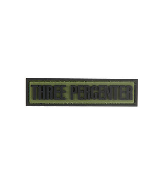 Lancer Tactical G-FORCE THREE PERECENTER PVC MORALE PATCH (OD GREEN)