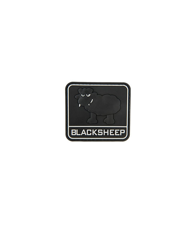 BIG BLACK SHEEP PVC MORALE PATCH (BLACK)